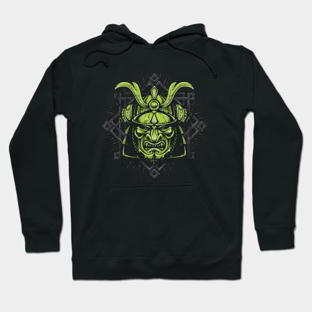 Samurai Mask Hoodie by Vecster